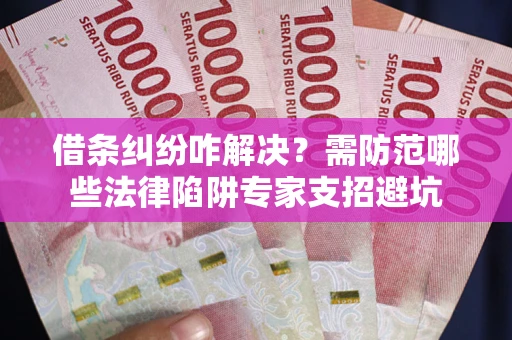 济南借条纠纷咋解决？需防范哪些法律陷阱专家支招避坑