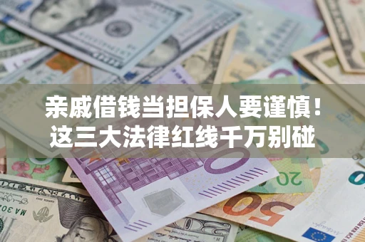 济南亲戚借钱当担保人要谨慎！这三大法律红线千万别碰