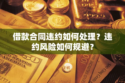 济南借款合同违约如何处理？违约风险如何规避？