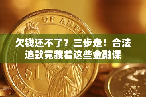 济南欠钱还不了？三步走！合法追款竟藏着这些金融课