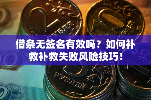 济南借条无签名有效吗？如何补救补救失败风险技巧！