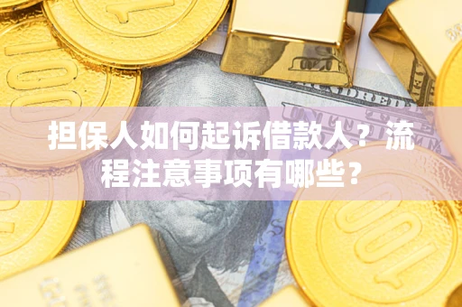济南担保人如何起诉借款人？流程注意事项有哪些？